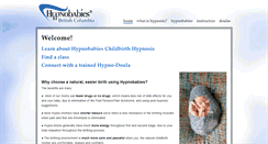 Desktop Screenshot of hypnobabiesbc.com